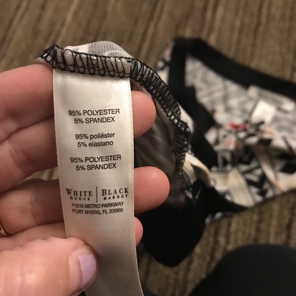 White House Black Market sleeveless multi color dress size XS - Picture 5 of 6